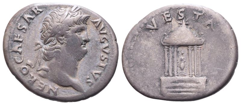 Nero (54-68), Denarius, Rome, 65-66; Ar (3,14 G; 19 MM; 6 H)