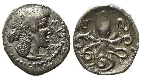 Sicily, Syracuse, Second Democracy (466-405 BC), Litra; AR (0,68 g; 11,3 mm)