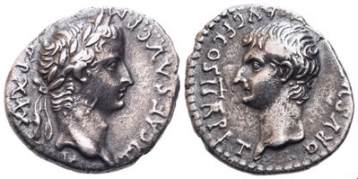 Tiberius (14–37 d.C.), Drachm, Cesarea di Cappadocia, 33–34 d.C.