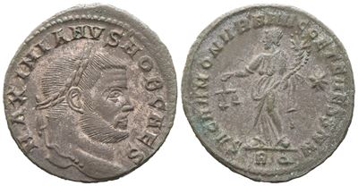 Galerius As Caesar (293-305), Follis, Rome, C. 302-303; Æ (9,69 G; 28 MM; 6 H)