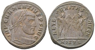 Maxentius (306-312), Follis, Ostia, C. 309-312; Æ (7,40 G; 25,5 MM; 6 H)