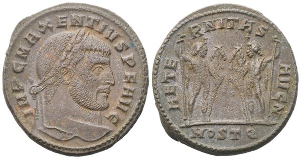 Maxentius (306-312), Follis, Ostia, c. 309-312; Æ (7,40 g; 25,5 mm; 6 h)