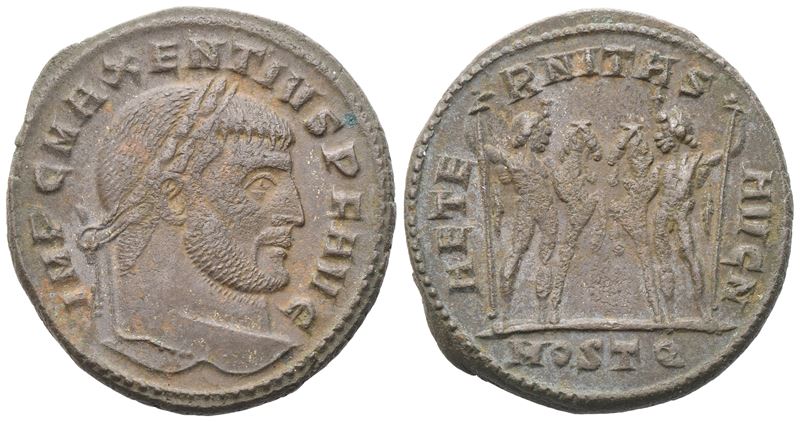 Maxentius (306-312), Follis, Ostia, C. 309-312; Æ (7,40 G; 25,5 MM; 6 H)