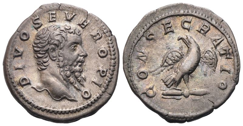 Divus Septimius Severus (died 211), Denarius Struck Under Caracalla, Rome, After 211; Ar (3,19 G;...