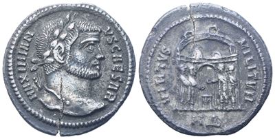 Galerius Maximianus As Caesar (293-305), Argenteus, Heraclea, C. 295; Ar (2,95 G; 19 MM; 6 H)