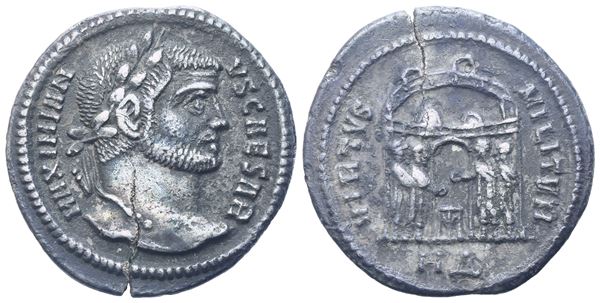 Galerius Maximianus as Caesar (293-305), Argenteus, Heraclea, c. 295; AR (2,95 g; 19 mm; 6 h)