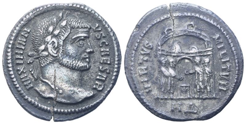 Galerius Maximianus As Caesar (293-305), Argenteus, Heraclea, C. 295; Ar (2,95 G; 19 MM; 6 H)