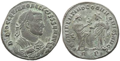 Diocletian (284-305), Nummus, Rome, C. 306; Æ (9,78 G; 27 MM; 4 H)