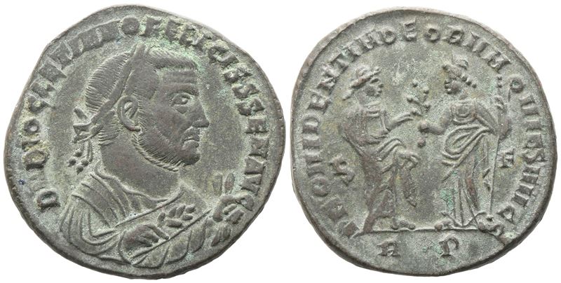 Diocletian (284-305), Nummus, Rome, C. 306; Æ (9,78 G; 27 MM; 4 H)