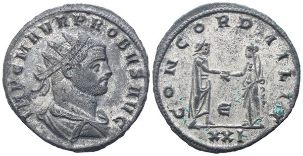 Probus (276-282), Antoninianus, Siscia, 276; Silvered Æ (3,78 g; 21,5 mm; 12 h)