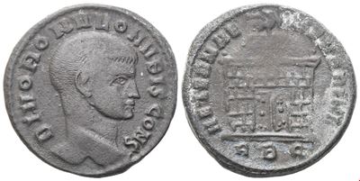 Anonimo, Romulus (figlio di Massenzio) — Nummus di Roma, Æ, c. 308-310
