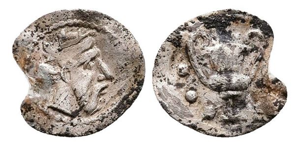 Sicily, Naxos, c. 415 BC. AR Trionkion - Tetras (9mm, 0.25g).