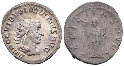 Volusian (251-253), Antoninianus, Rome (?), 252; Bi (3,78 G; 22,5 MM; 12 H)