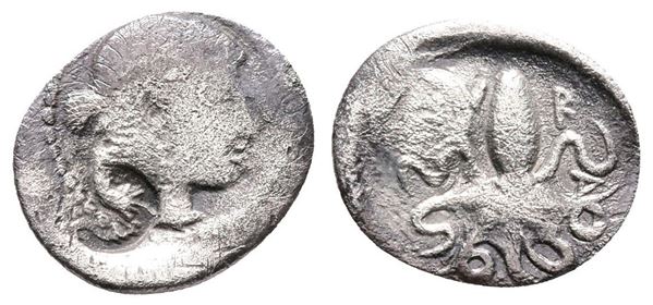 Sicily, Syracuse, c. 466-460 BC. AR Litra (12mm, 0.61g).