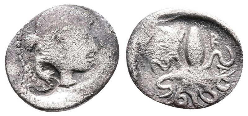 Sicily, Syracuse, C. 466-460 Bc. Ar Litra (12mm, 0.61g).