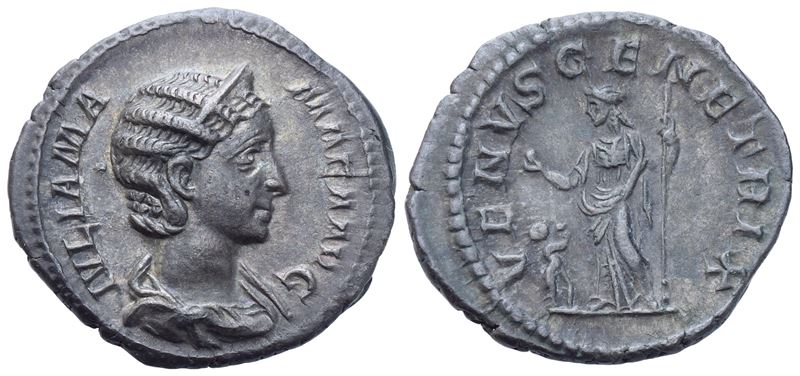 Julia Mamaea, Denarius Struck Under Severus Alexander, Rome, Ad 223; Ar (2,60 G; 19,5 MM; 7 H)