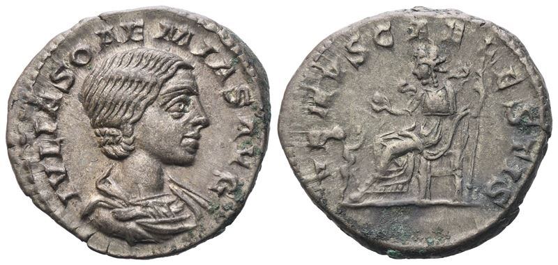 Julia Soaemias Augusta (218-222), Denarius, Rome, 219-220; Ar (3,44 G; 18 MM; 1 H)