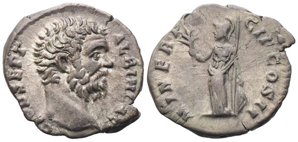 Clodius Albinus as Caesar (193-195), Denarius struck under Septimius Severus, Rome, 194-195; AR (2,90 g; 19,7 mm; 6 h)