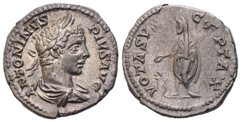 Caracalla (198-217), Denarius, Rome, 206; Ar (3,53 G; 18,3 MM; 6 H)