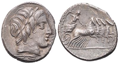 Anonymous, Denarius, 86 Bc; Ar (3,82 G; 19,2 MM; 7 H)