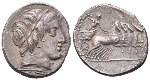 Anonymous, Denarius, 86 BC; AR (3,82 g; 19,2 mm; 7 h)