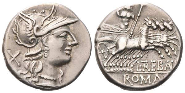 L. Trebanius, Denarius, 135 BC; AR (3,93 g; 18,1 mm; 9 h)
