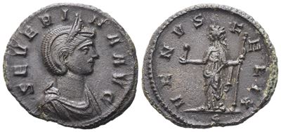 Severina, Denario coniato sotto Aureliano, Roma (275 d.C. ca.), Æ