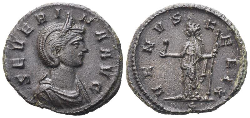 Severina, Denario coniato sotto Aureliano, Roma (275 d.C. ca.), Æ