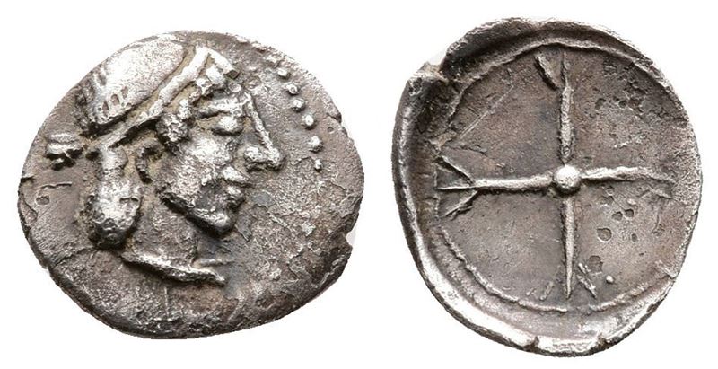 Sicily, Syracuse. Hieron i (478-466 Bc). Ar Obol (11mm, 0.46g)