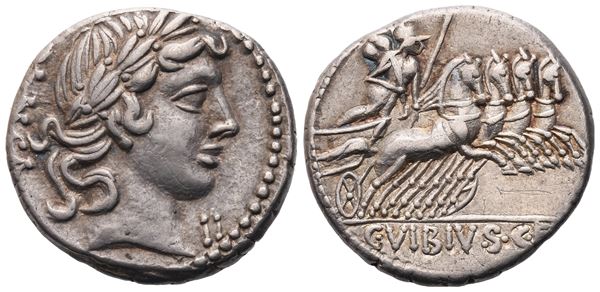 C. Vibius Pansa, Denarius, 90 BC; AR (3,99 g; 17,7 mm; 12 h)