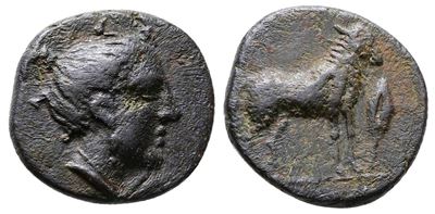Sicily, Nakona, C. Late 5th Century Bc. Æ (16mm, 3.02g).