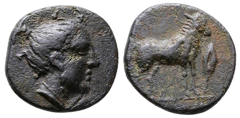 Sicily, Nakona, C. Late 5th Century Bc. Æ (16mm, 3.02g).
