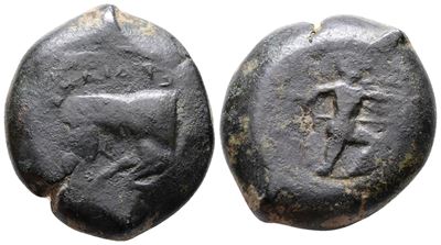 Sicily, Sileraioi, C. 340-330 Bc. Æ Litra (29mm, 31.48g).