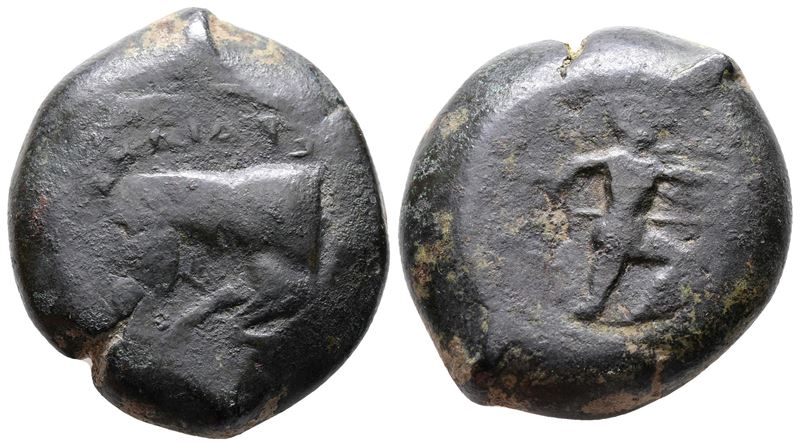 Sicily, Sileraioi, C. 340-330 Bc. Æ Litra (29mm, 31.48g).