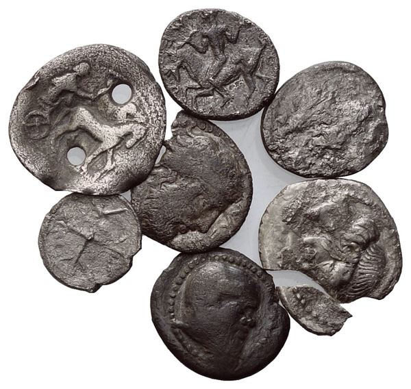  Lot of 7 AR coins to be catalogued. Lot sold as is, no returns.