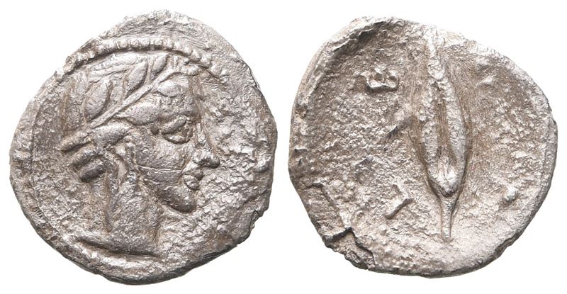 Sicily, Leontinoi, C. 450-440 Bc. Ar Litra (12 MM, 0.59 G).