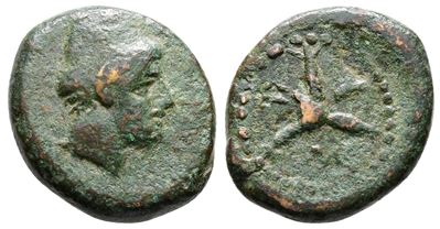 Sicily, Mytistratos, C. 340-330 Bc. Æ Hexas (21mm, 6.85g).