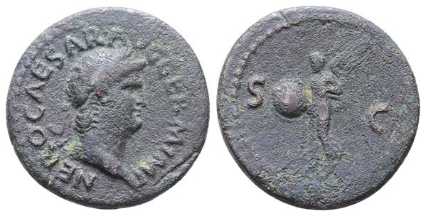 Nero (54-68). Æ As (28mm, 11.09g).