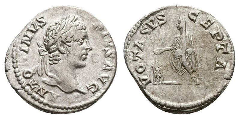 Caracalla (198-217). Ar Denarius (17mm, 3.36g).