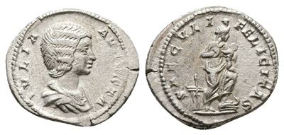 Julia Domna (augusta, 193-217). Ar Denarius (18mm, 3.34g).
