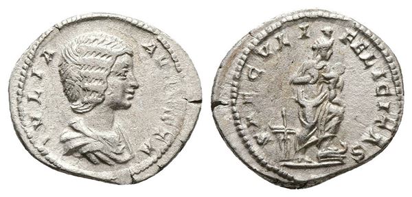 Julia Domna (Augusta, 193-217). AR Denarius (18mm, 3.34g).  - Auction Greek, Roman, Byzantine Coins - Bertolami Fine Art - Prague