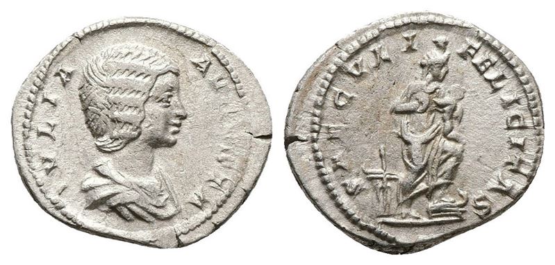 Julia Domna (augusta, 193-217). Ar Denarius (18mm, 3.34g).