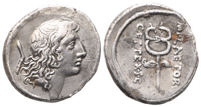 M. Plaetorius Cestianus, Denarius, 69 Bc; Ar (3,70 G; 18,2 MM; 5 H)