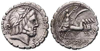 Q. Antonius Balbus, Denarius Serratus, 83-82 Bc; Ar (3,97 G; 18,5 MM; 11 H)