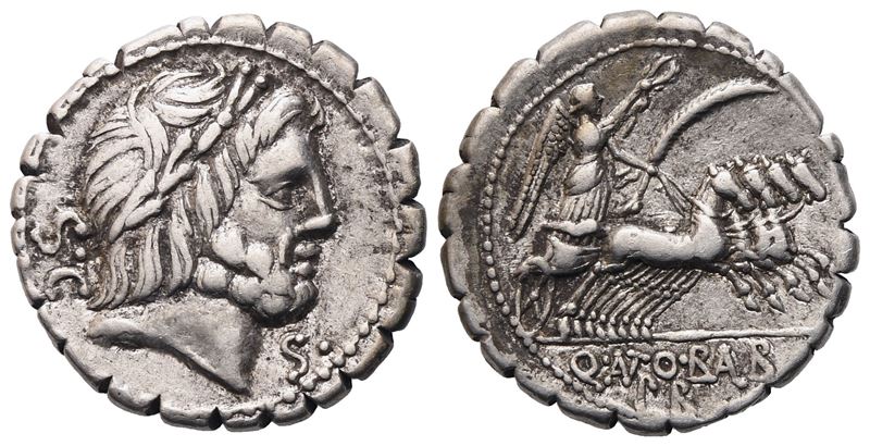 Q. Antonius Balbus, Denarius Serratus, 83-82 Bc; Ar (3,97 G; 18,5 MM; 11 H)