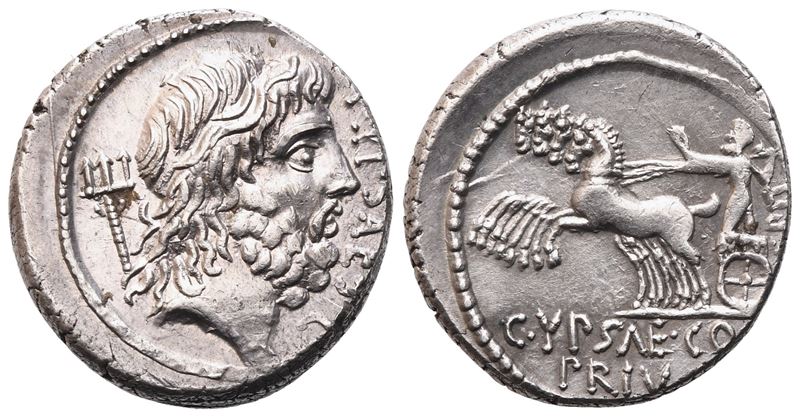 P. Plautius Hypsaeus, Denarius, Rome, 60 Bc; Ar (3,98 G; 17,9 MM; 5 H)