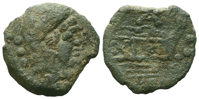 Anonymous, Quadrans, C. 169-158 Bc; Æ (4,10 G; 19 MM; 8 H)