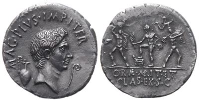 Sextus Pompey, Denarius, C. 42-40 Bc; Ar (3,89 G; 20 MM; 11 H)