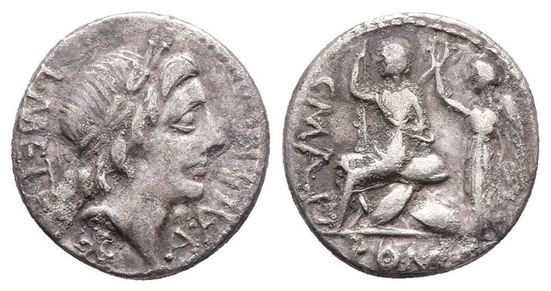 C. Malleolus, A. Albinus Sp.f., And L. Caecilius Metellus, Rome, 96 Bc. Ar Denarius (18mm, 3.48g)...