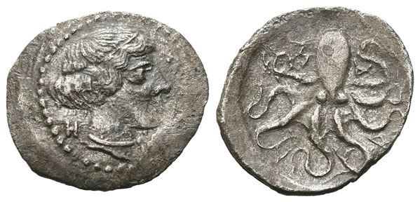 Sicily, Syracuse, c. 440-415 BC. AR Litra (14 mm, 0.97 g).